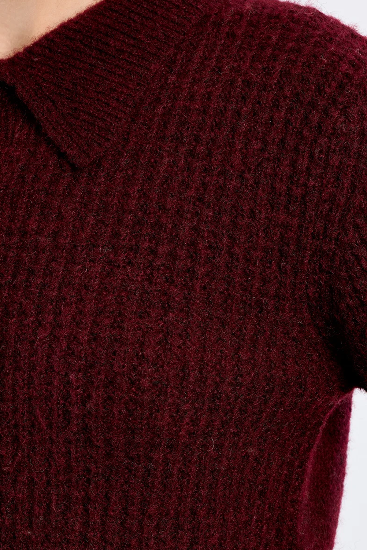 Women's Molly Bracken Collared Cardigan in Bordeaux