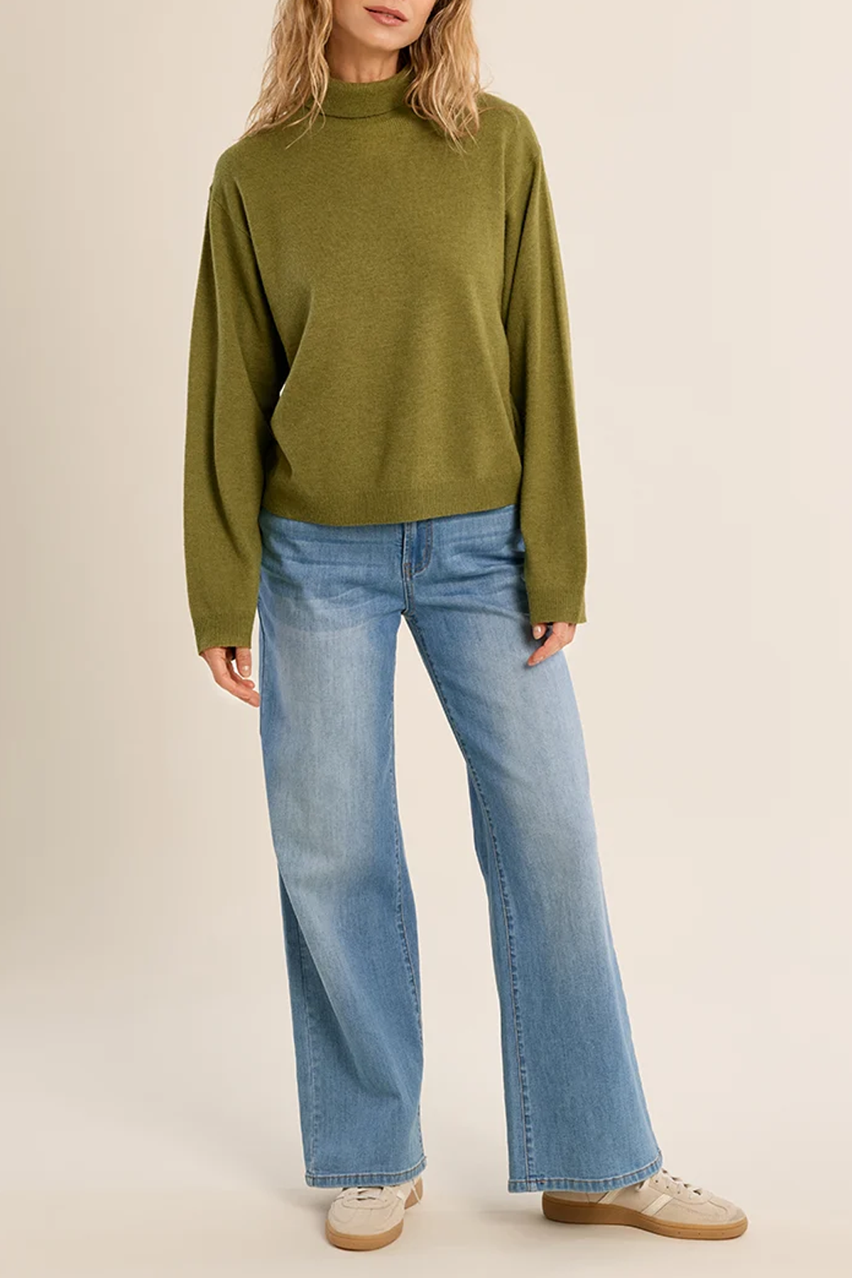 Women's Molly Bracken Drop Shoulder Knit in Citron