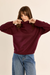Women's Molly Bracken Drop Shoulder Knit in Bordeaux