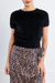 Women's Molly Bracken Fluffy Knit Tee in Black