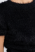 Women's Molly Bracken Fluffy Knit Tee in Black