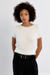 Women's Molly Bracken Fluffy Knit Tee in White