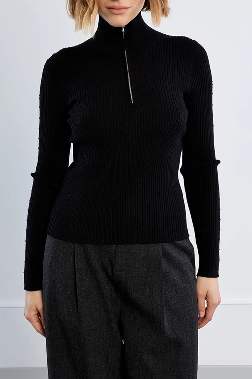 Women's Molly Bracken Millenium Zip Neck Sweater