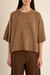 Men's Molly Bracken Oversize Knit Tee in Camel