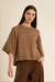 Men's Molly Bracken Oversize Knit Tee in Camel