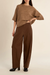 Men's Molly Bracken Oversize Knit Tee in Camel