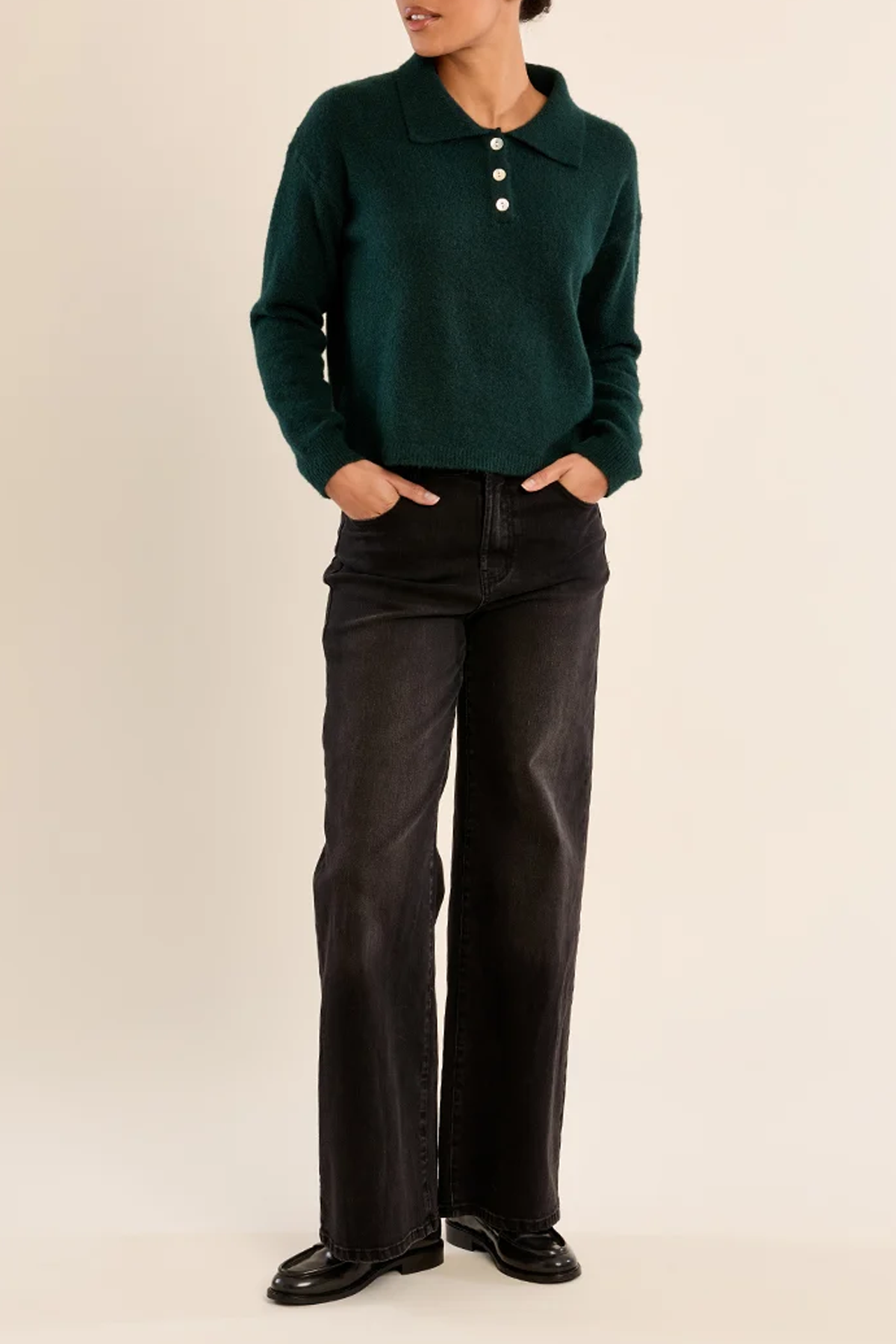 Women's Molly Bracken Quarter Button Knit