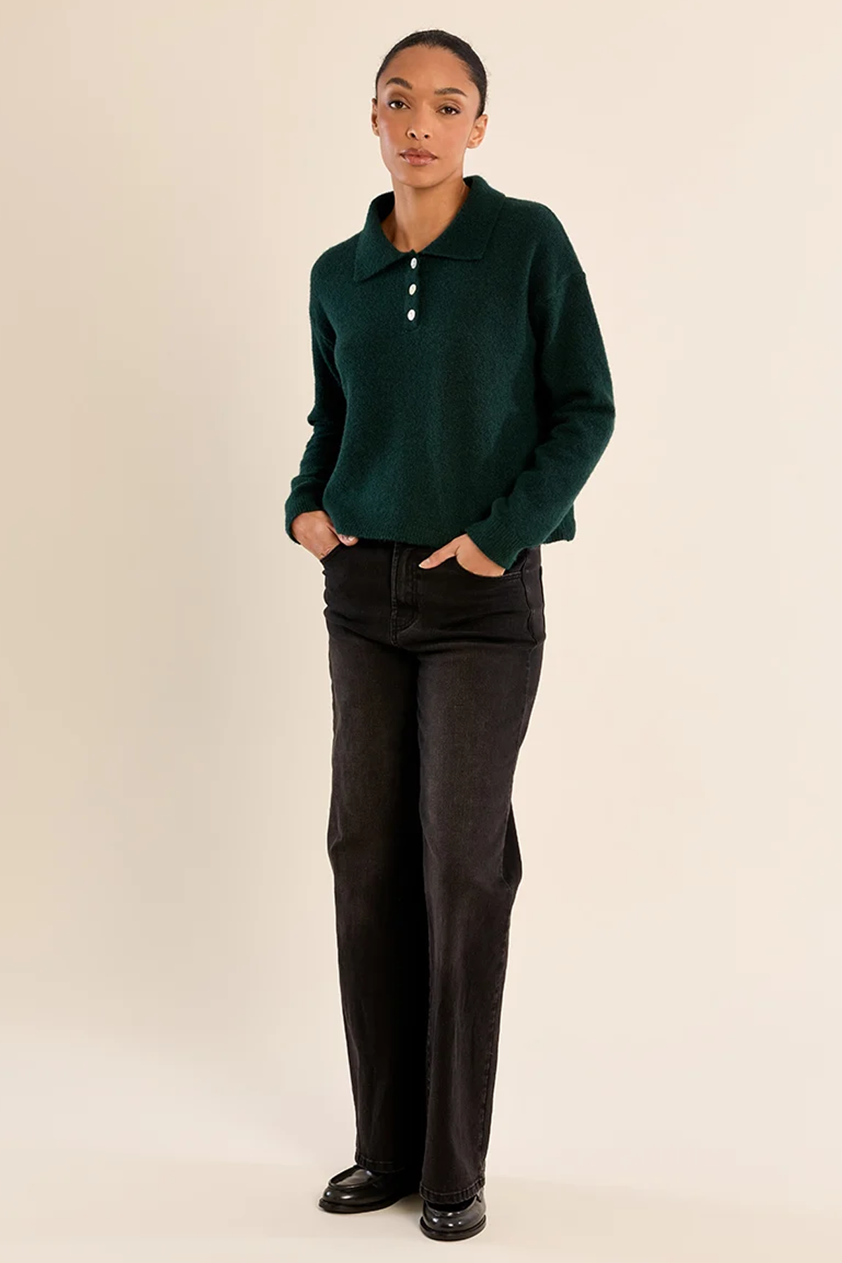 Women's Molly Bracken Quarter Button Knit
