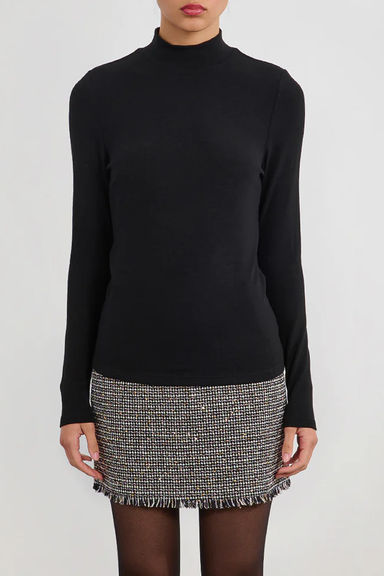 Women's Molly Bracken Essential Turtleneck in Black