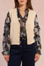 Women's Molly Bracken Glitzy Knit Vest in Cream
