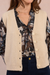 Women's Molly Bracken Glitzy Knit Vest in Cream