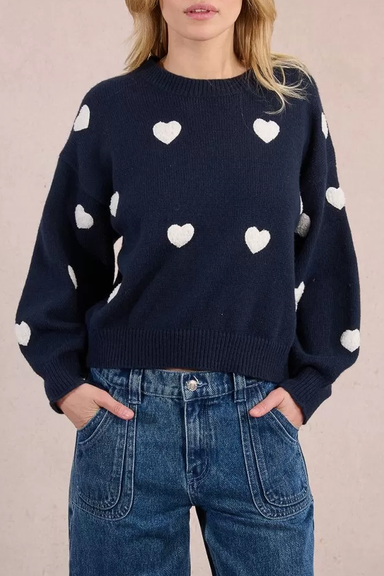 Women's Molly Bracken Heart Knit Crew