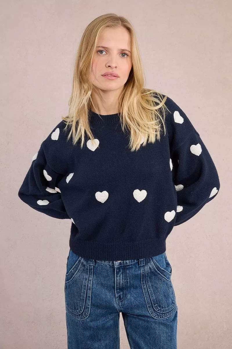 Women's Molly Bracken Heart Knit Crew