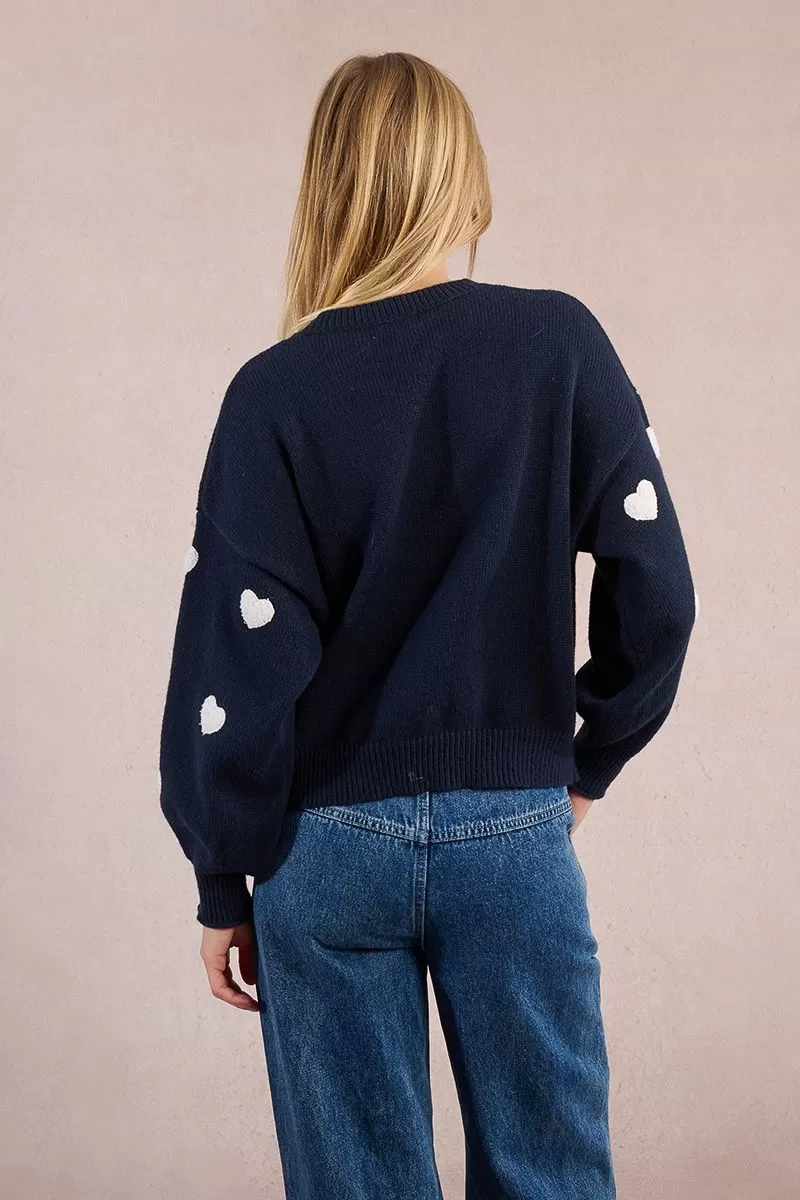 Women's Molly Bracken Heart Knit Crew
