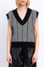 Women's Molly Bracken Herringbone Vest in Black