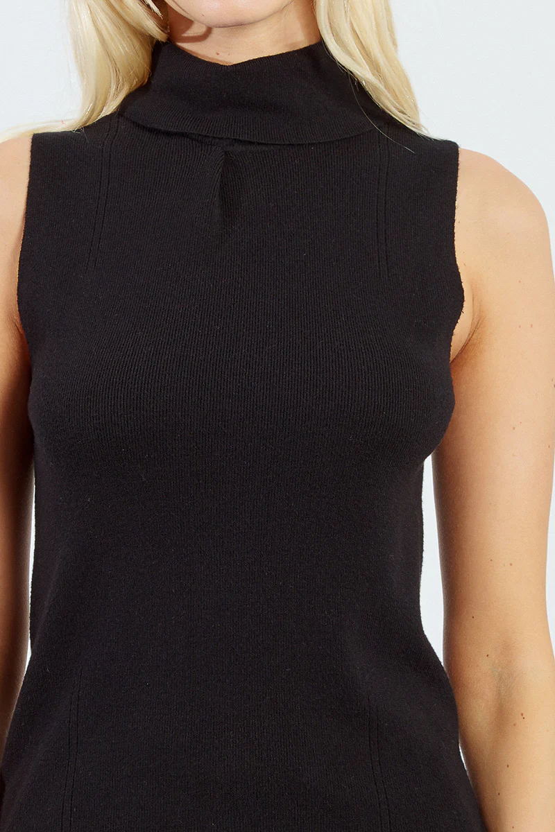 Women's Molly Bracken Layering Turtleneck Tank in Black