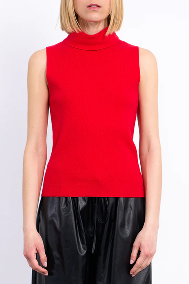 Women's Molly Bracken Layering Turtleneck Tank in Cherry