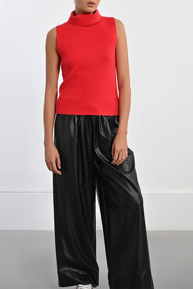 Women's Molly Bracken Layering Turtleneck Tank in Cherry