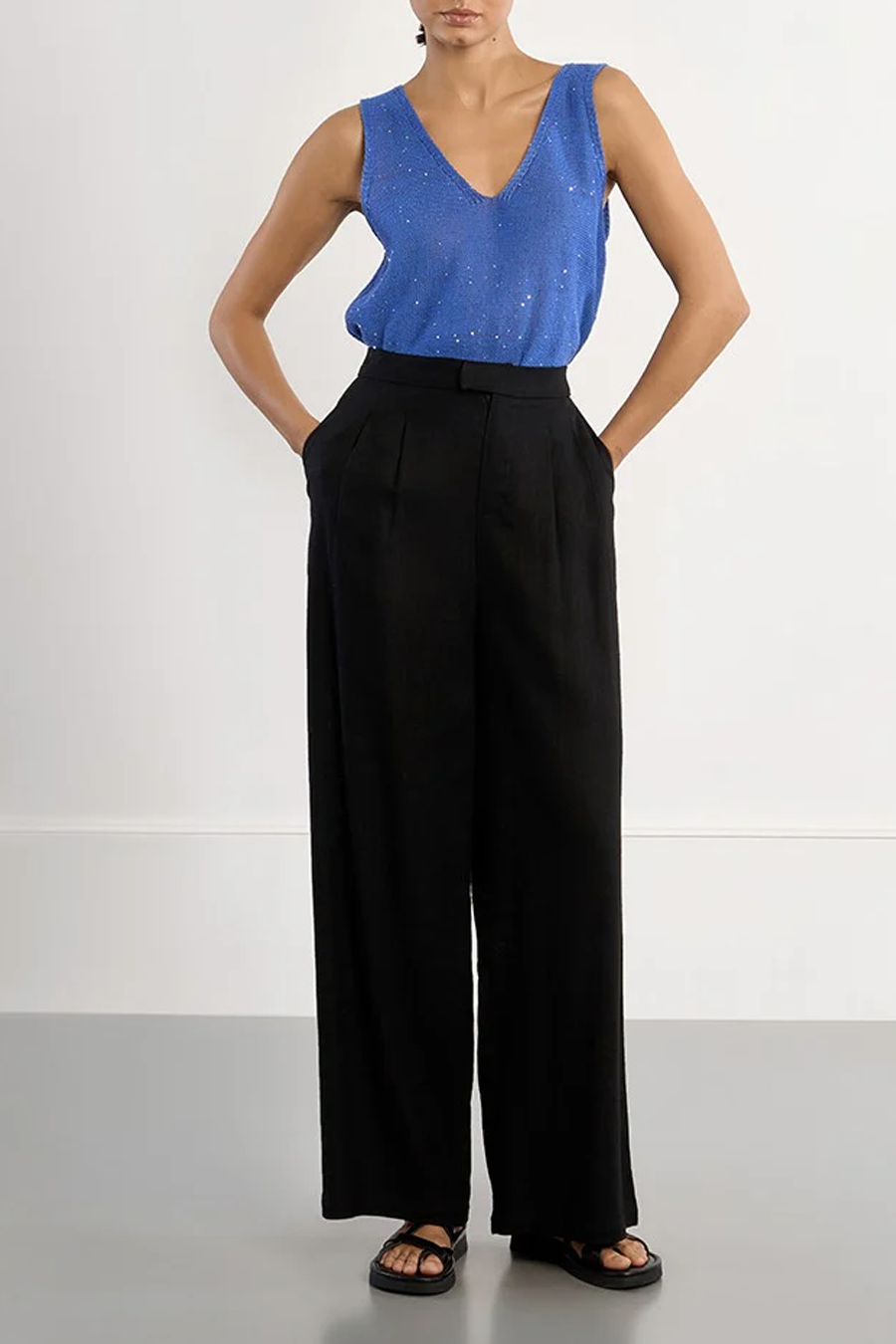 Women's Molly Bracken Messing Trouser in Black