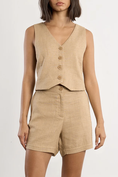 Women's Molly Bracken Messing Vest in Beige