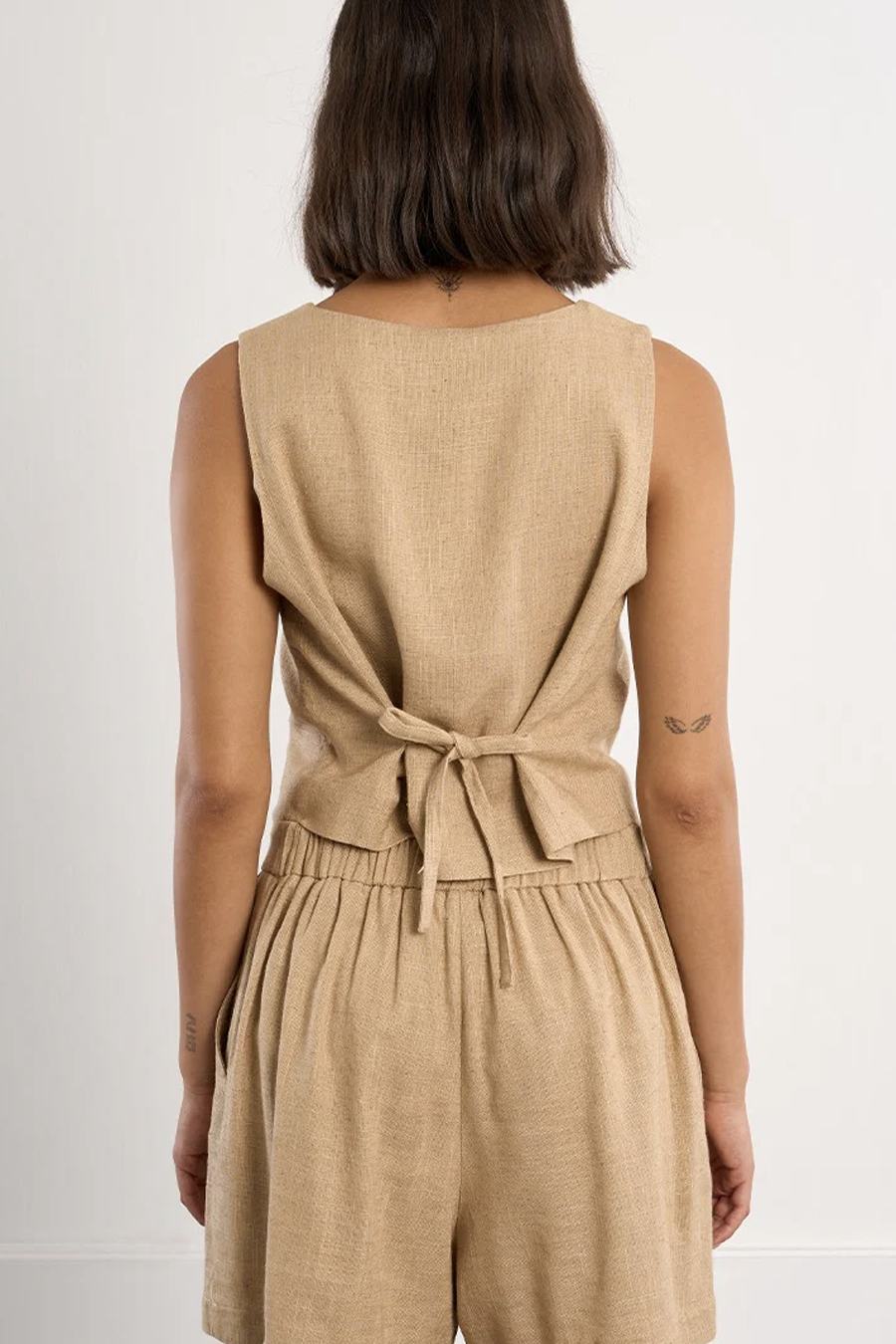 Women's Molly Bracken Messing Vest in Beige