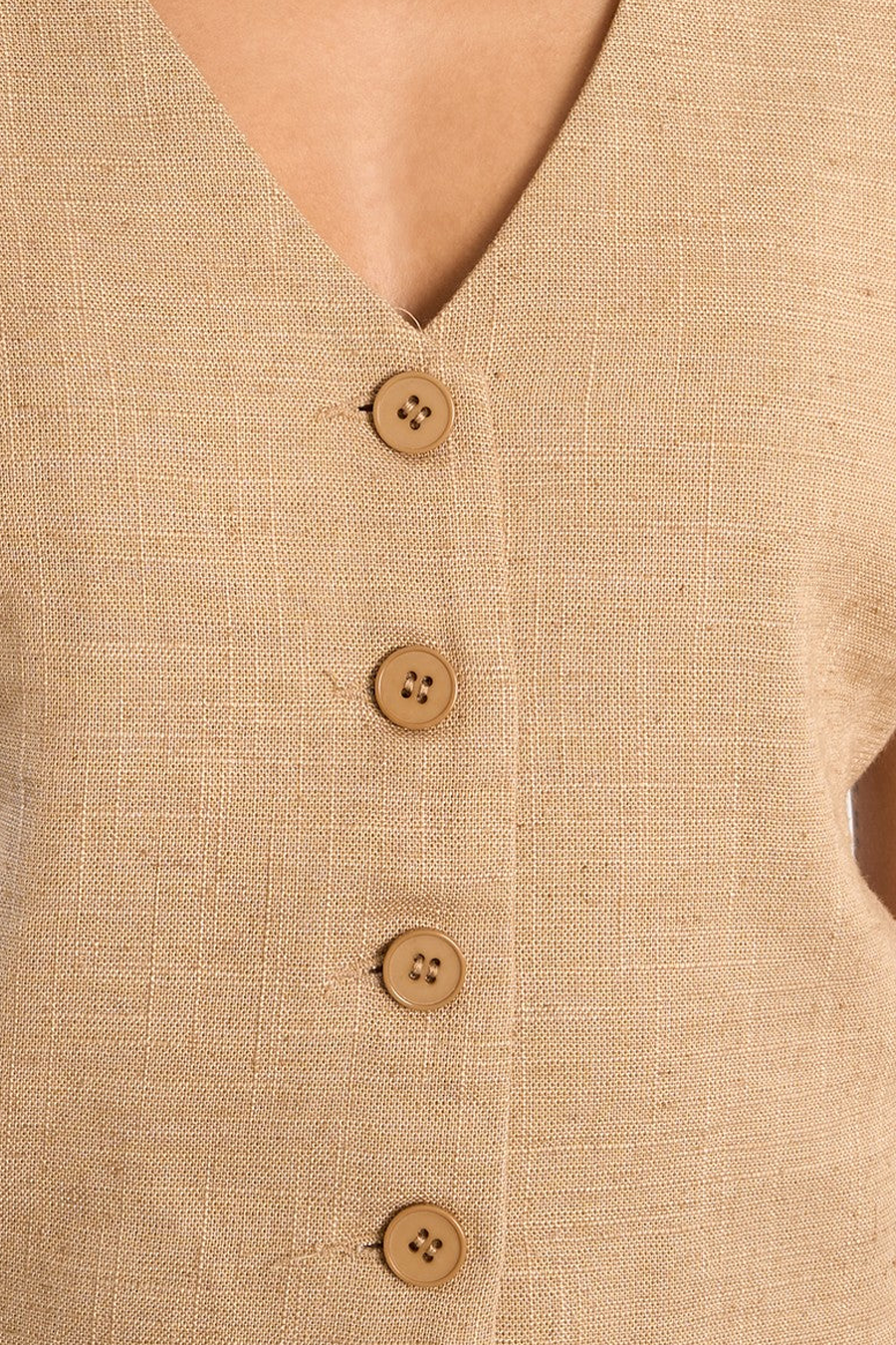 Women's Molly Bracken Messing Vest in Beige