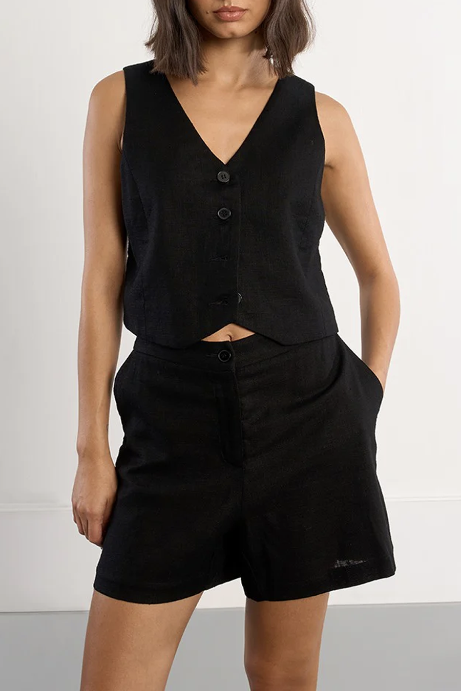 Women's Molly Bracken Messing Vest in Black