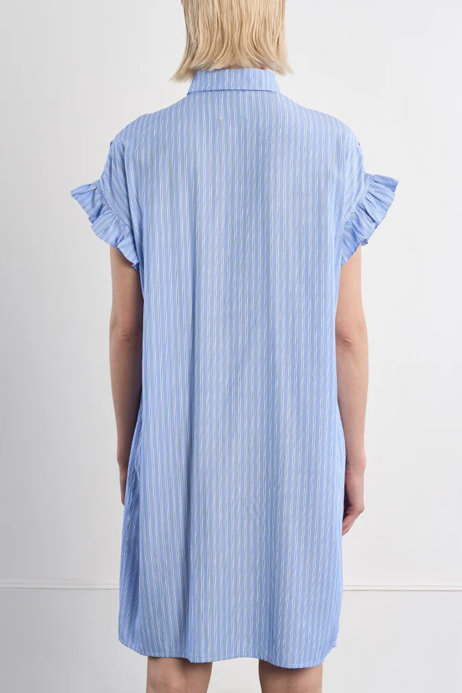 Women's Molly Bracken Minette Shirt Dress in Blue Stripe