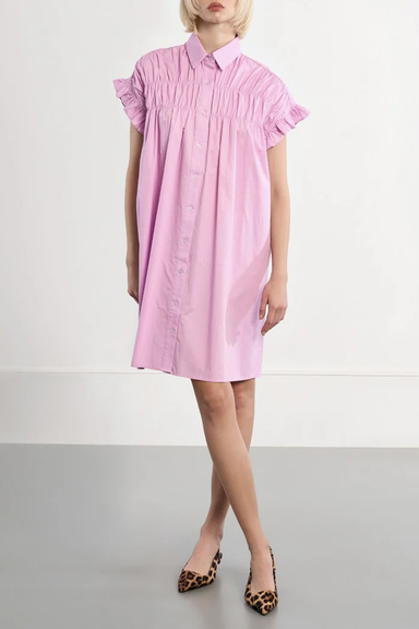 Women's Molly Bracken Minette Shirt Dress in Lilac