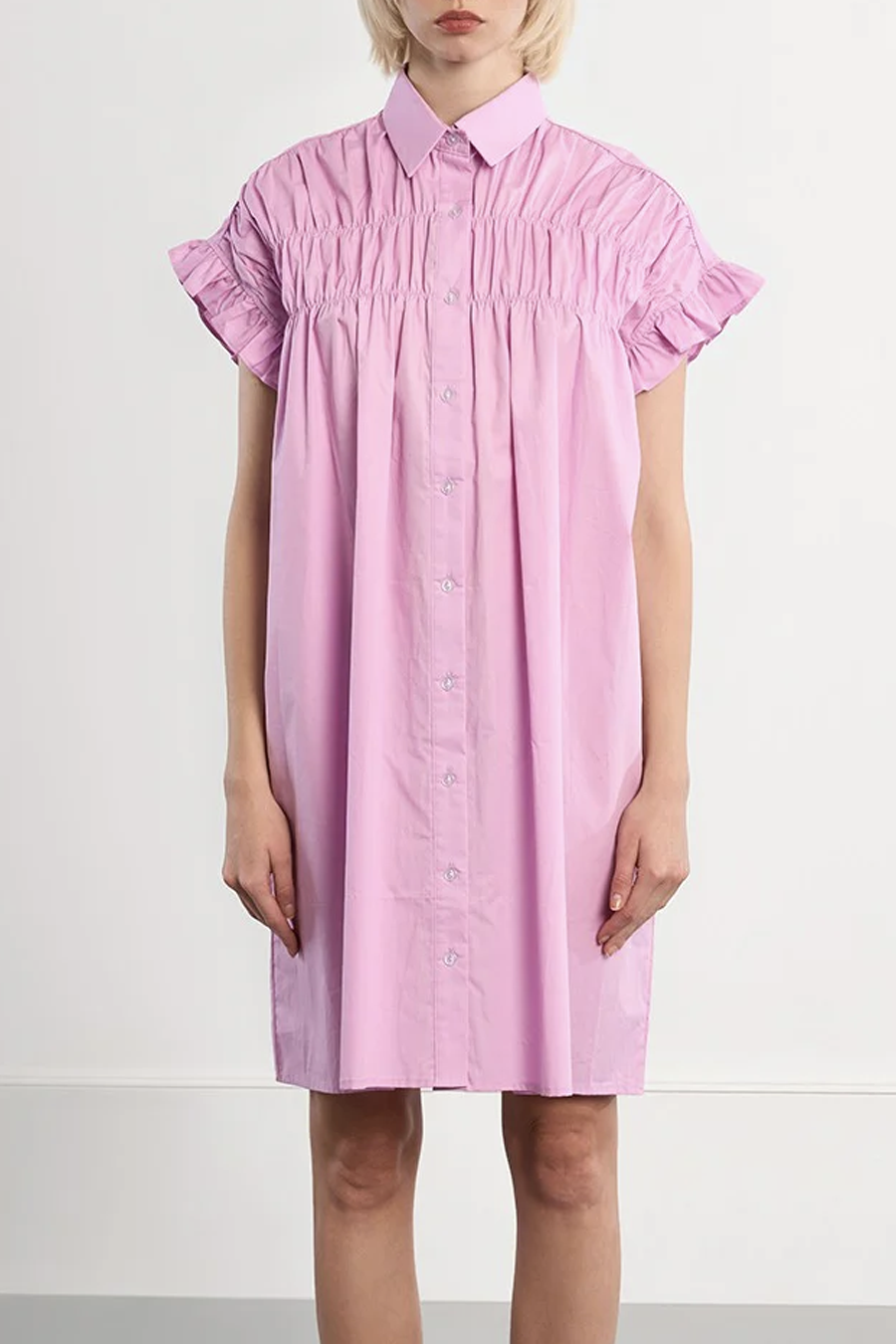 Women's Molly Bracken Minette Shirt Dress in Lilac