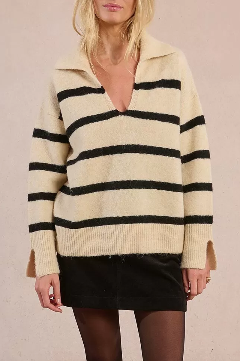 Saylor Nautical Knit in Black