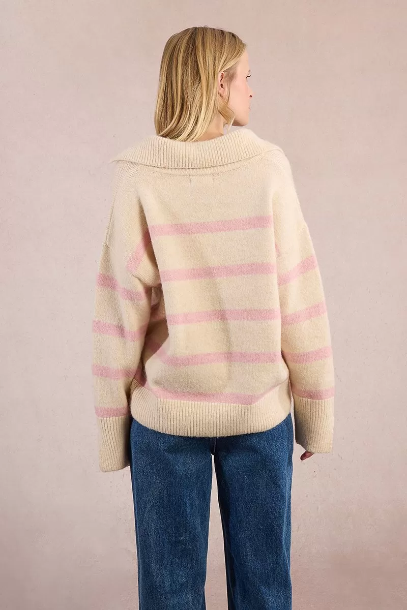 Women's Molly Bracken Saylor Nautical Knit in Rose