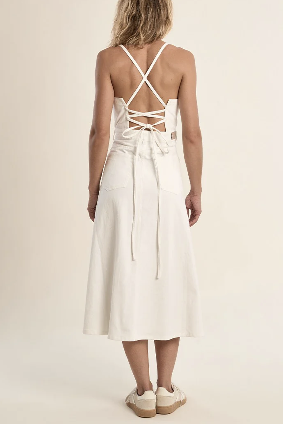 Women's Molly Bracken Tippy Midi Dress in Ecru