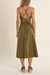 Women's Molly Bracken Tippy Midi Dress in Khaki