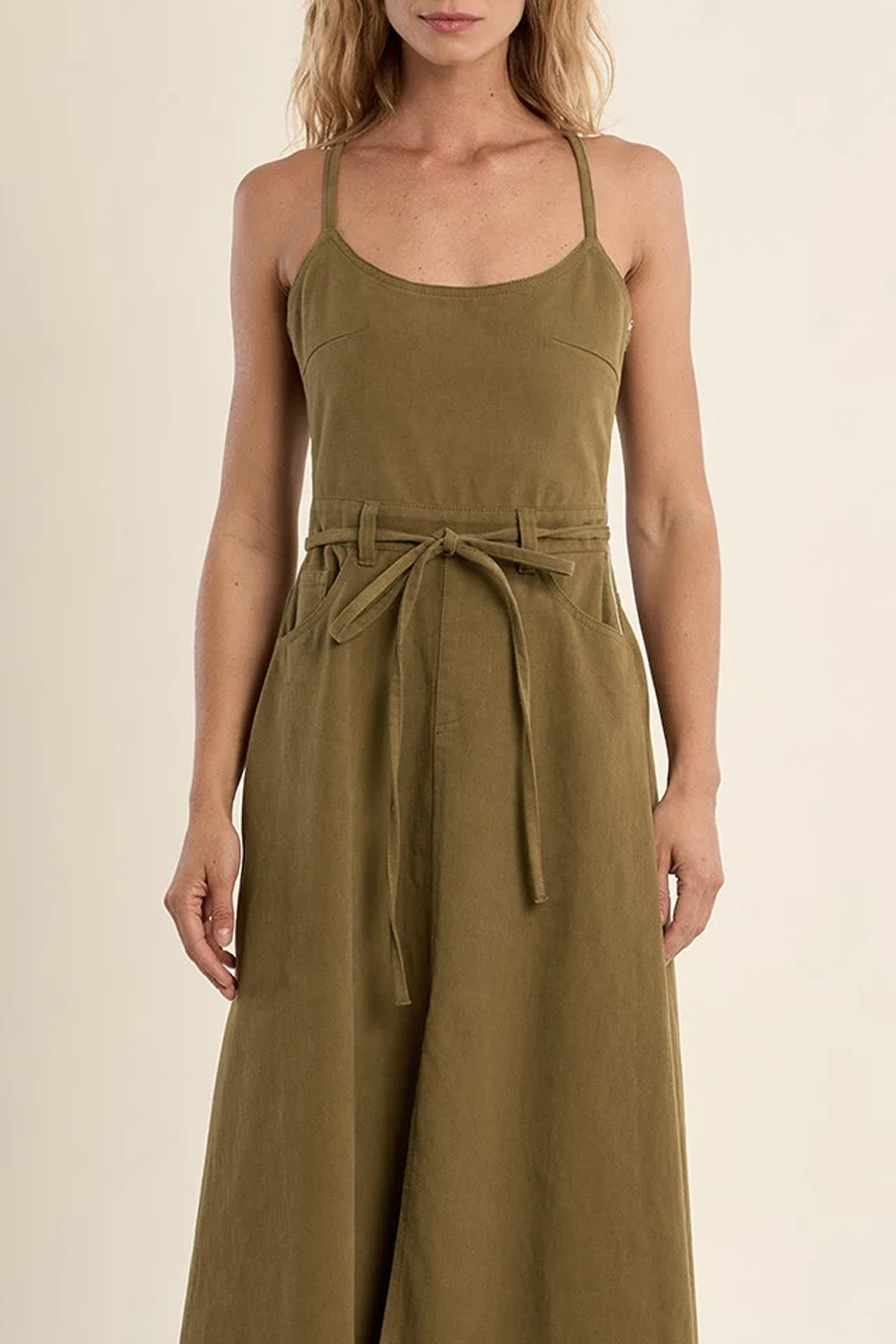 Women's Molly Bracken Tippy Midi Dress in Khaki