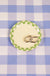 Nightshift Ceramics Mini Checkerboard Ring Dish in Cactus