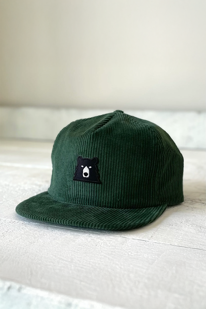 North Standard Unstructured Lil Black Bear Snapback in Spruce Cord