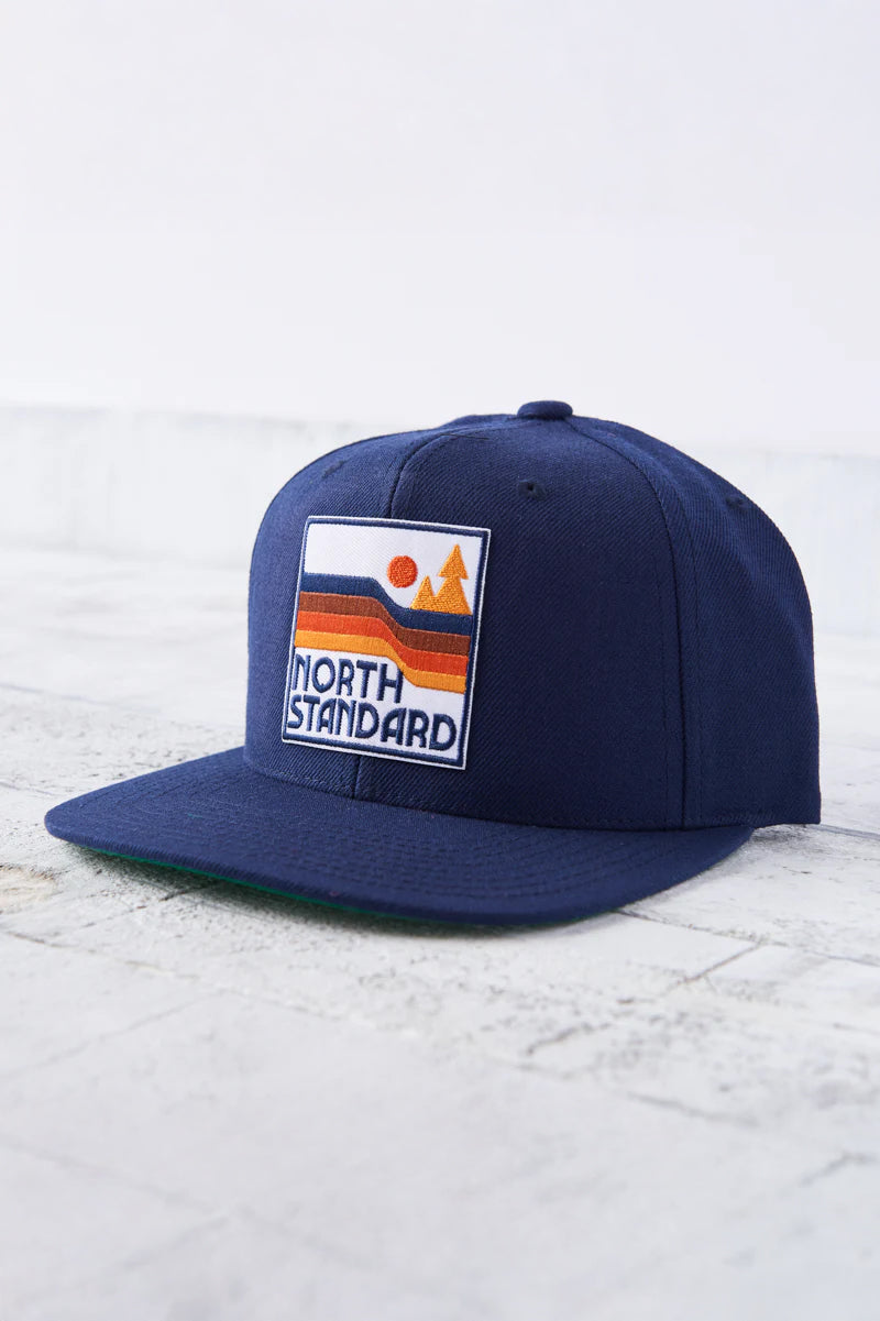 North Standard Waves Snapback in Navy