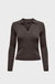Women's Only Kaya L/S Polo in Chocolate
