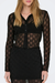 Women's Only Lillian Sheer Polo in Black