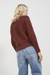 Women's JJXX Mila Knit Crew in Cabernet