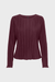 Women's Only Pery LS Boat Neck in Wine Tasting