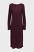Women's Only Pery LS Dress in Wine Tasting