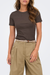 Women's Only Val Ribbed Tee in Bracken