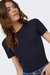 Women's Only Val Ribbed Tee in Night Sky