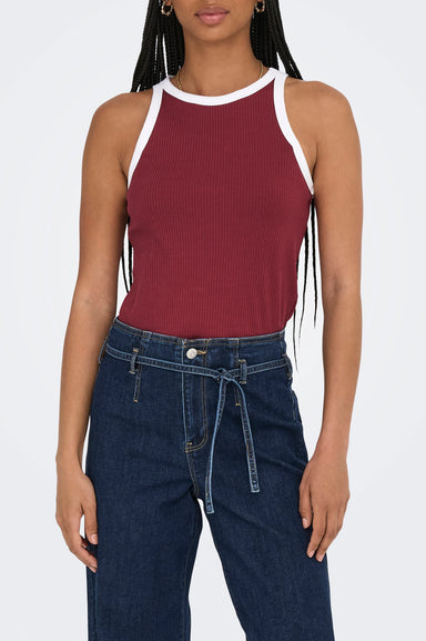 Women's Only Vela Sport Tank in Ruby Wine