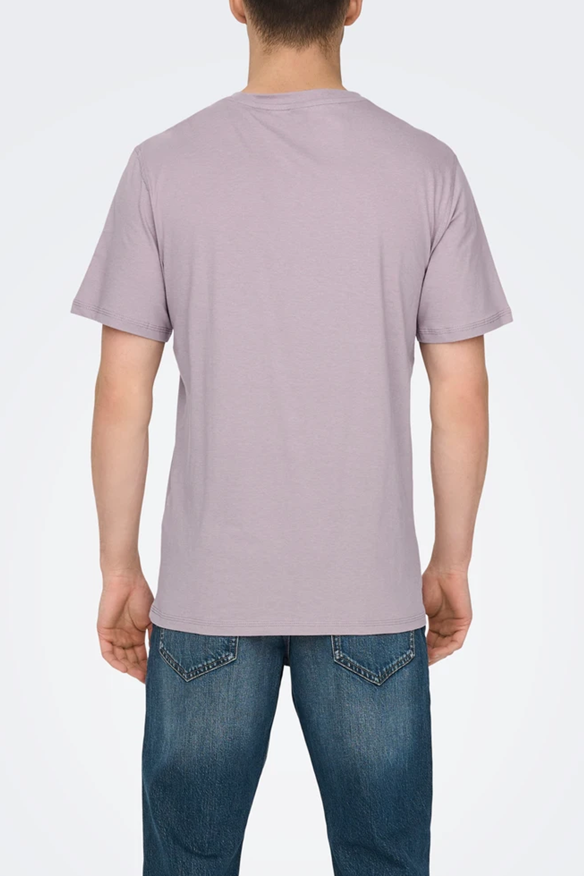 Men's Only & Sons Max SS Stitch Tee in Nirvana