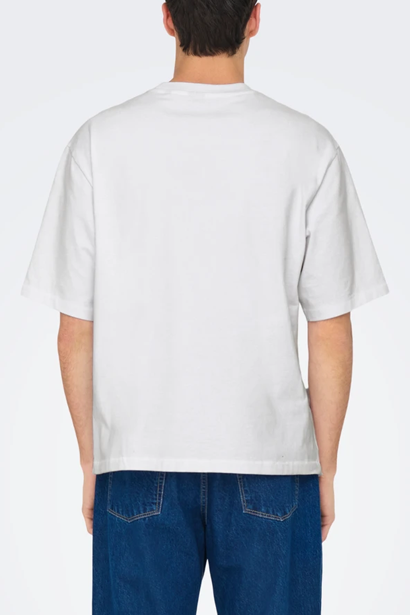Millenium Oversize Tee in Bright White