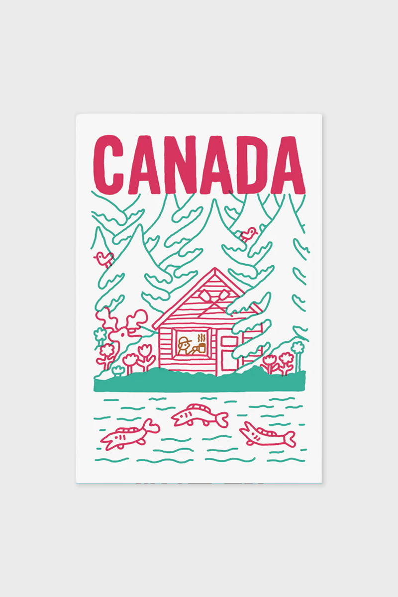 Canada Cabin Postcard