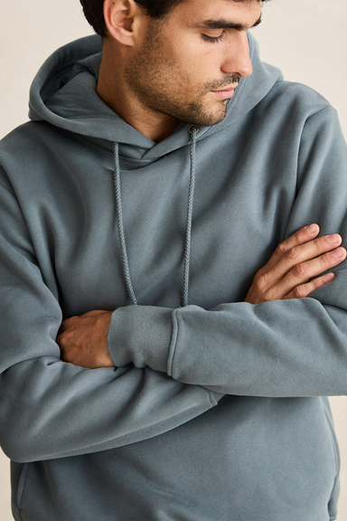 Men's Rhythm Classic Fleece Hood in Silver Pine